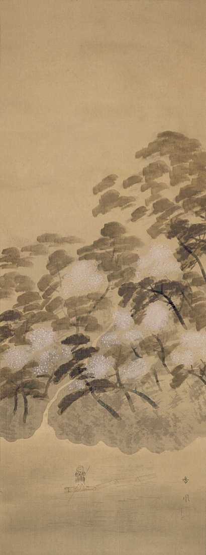 香风（日本画） 山水 立轴